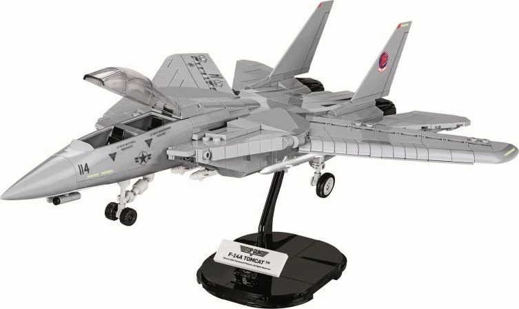 Set blloqesh ndërtimi Cobi Top Gun F-14A Tomcat 5811, 754 pjesë, 2 figura, 1:48, me stendë ekspozimi