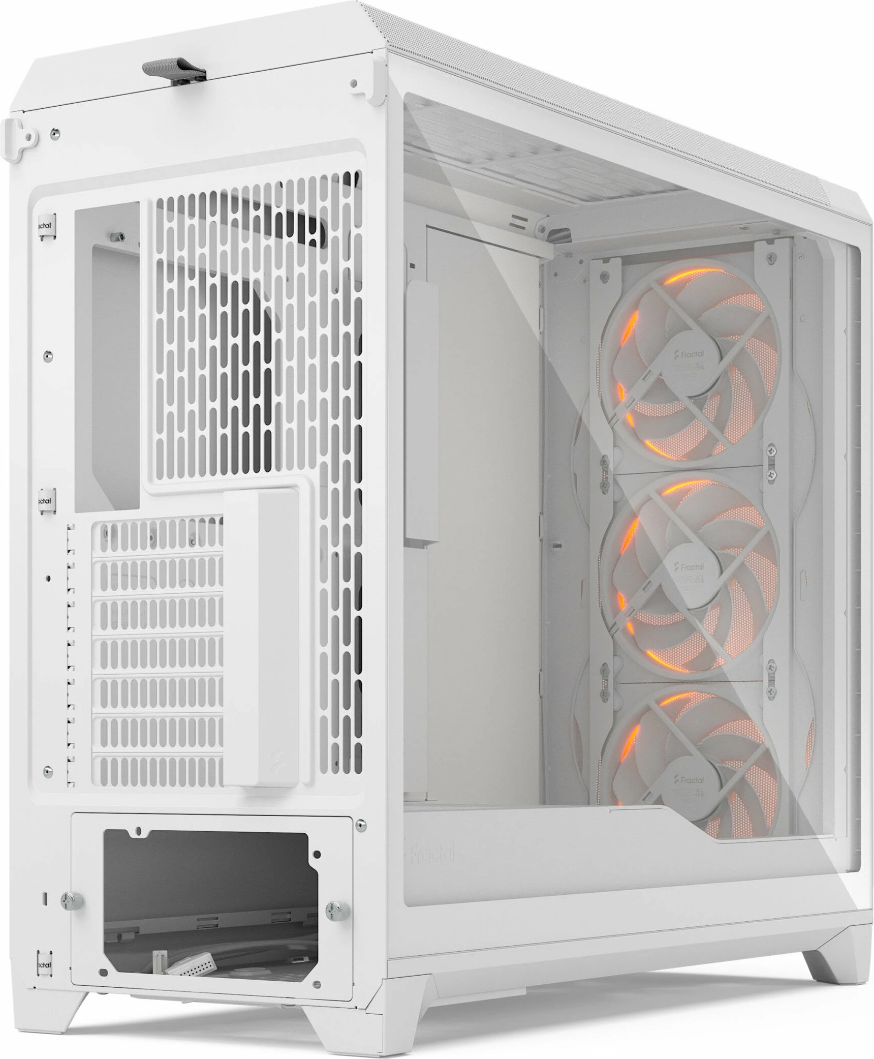 Kasë Fractal Design Meshify 3 XL RGB TG FD-C-MES3X-06, e bardhë