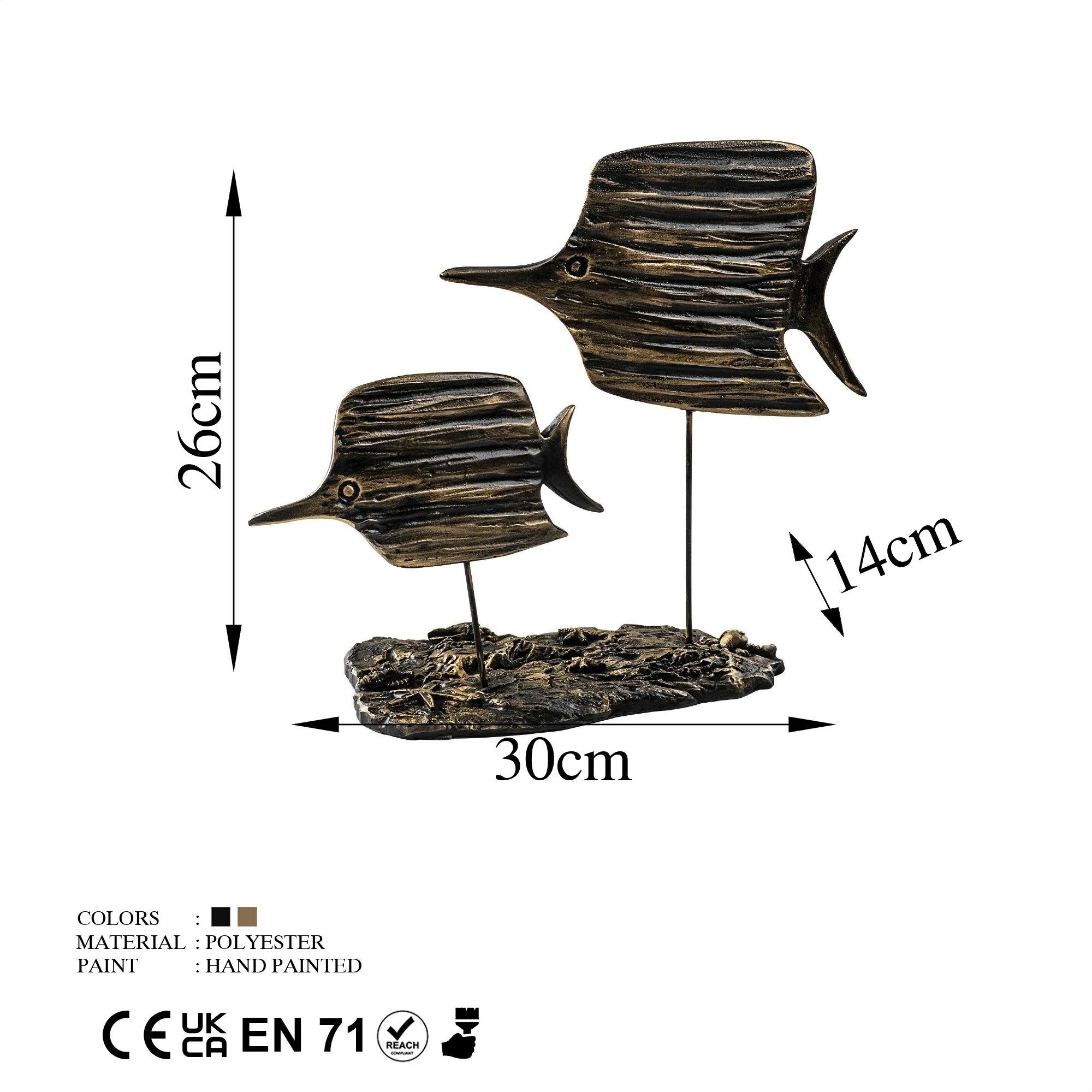 Objekt dekorativ Aberto Design, Copperband, set prej dy copash