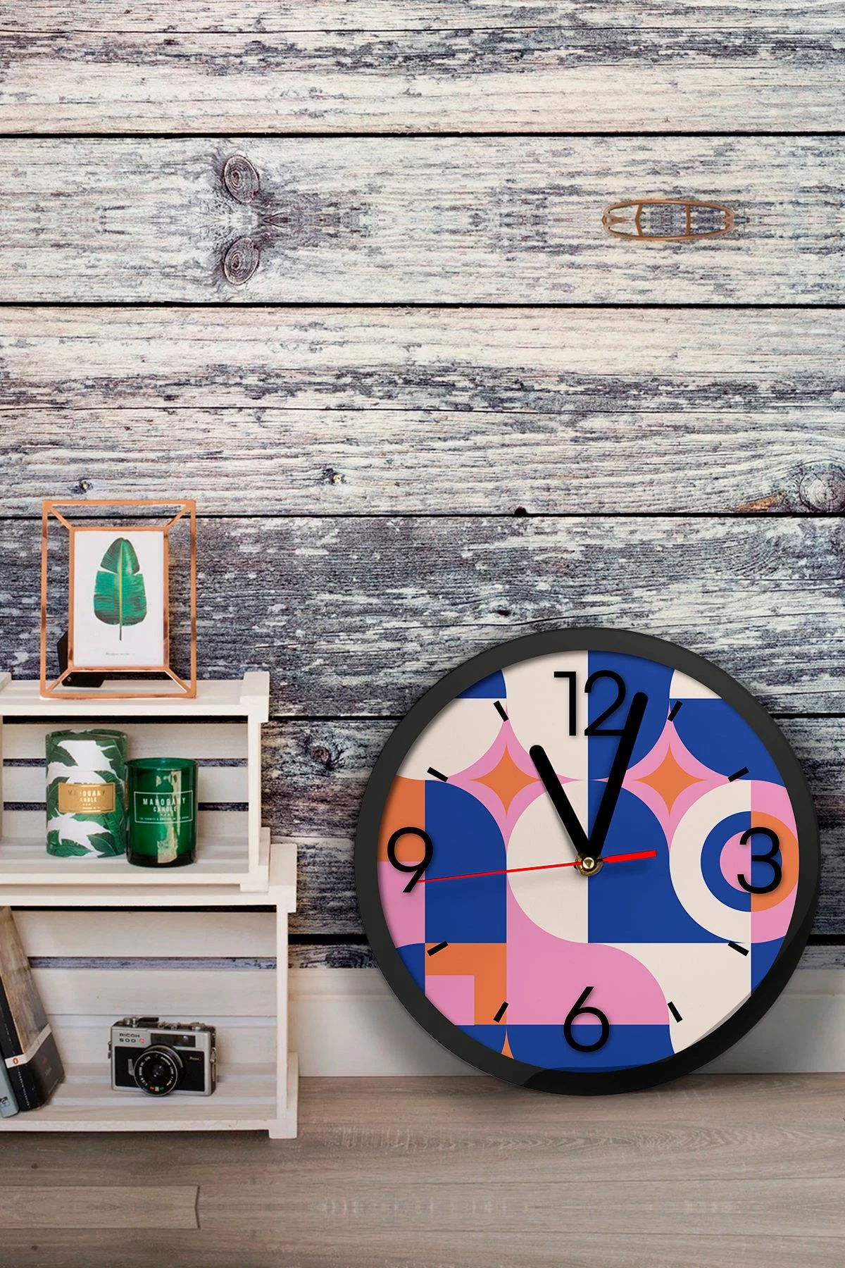 Orë muri dekorative MDF, shumëngjyrëshe, Artavessa3Dclock21