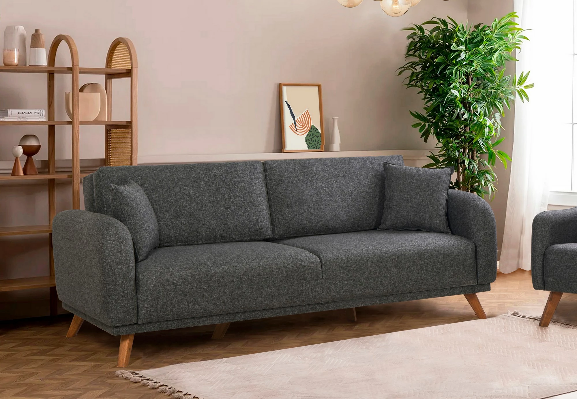 Set divan-krevat Atelier del Sofa, Hera, antracit