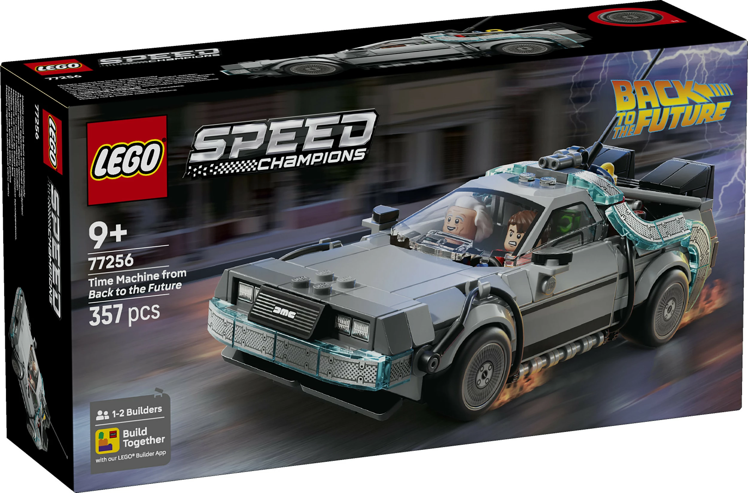 Set ndërtimi LEGO Speed Champions Time Machine Back to the Future 77256, 357 copë, multikolor
