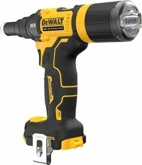 Nitovice akumulatorike DeWalt DCF403NT 18V 10kN TSTAK, verdhë/zezë, set me grykë