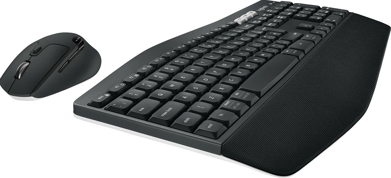 Tastierë dhe maus Logitech MK850 Performance, Full-size (100%), Wireless, RF Wireless + Bluetooth, QWERTZ, E zezë