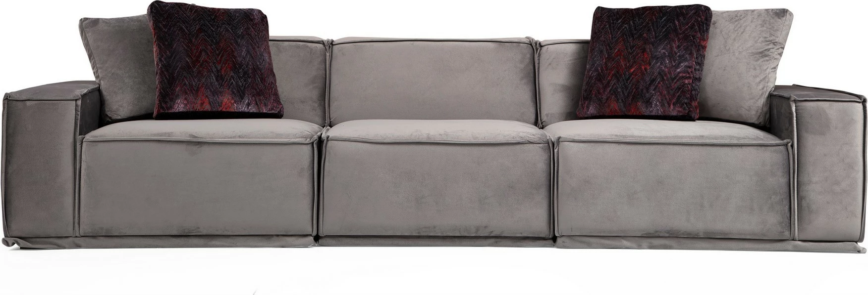 Divan treshe Atelier del Sofa, Lego 3 Seater, ngjyrë gri