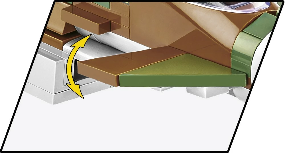 Set blloqe ndërtimi, Cobi Klocki, 5843 Eurofighter Typhoon FGR4 1:48, 577 pjesë, plastikë, me bazë ekspozimi, kamuflazh RAF