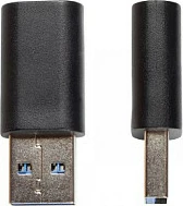 Adapter USB 3.0 GoodConnections USB-A (m) në USB-C (f), 5 Gbit/s, i zi