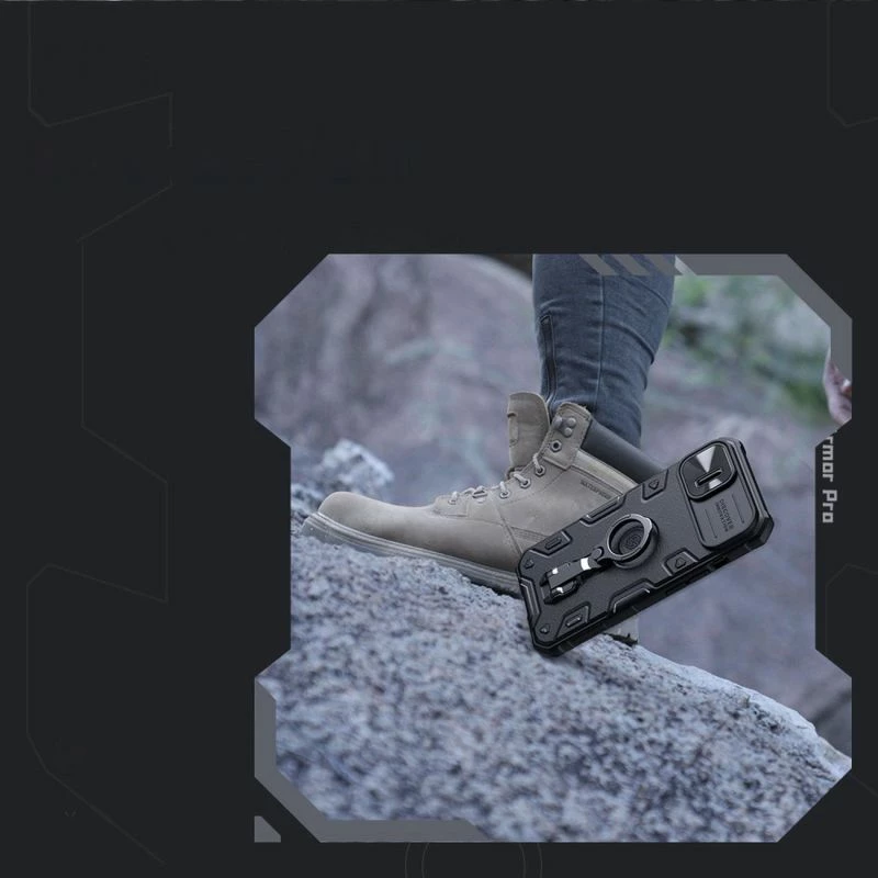Maskë telefoni Nillkin CamShield Armor Pro iPhone 14 Plus, kaltër [Ngjyra: Kaltër]