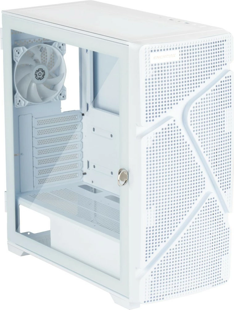 Kasë Enermax MarbleShell MS31 ARGB, midi tower, xham i temperuar, e bardhë