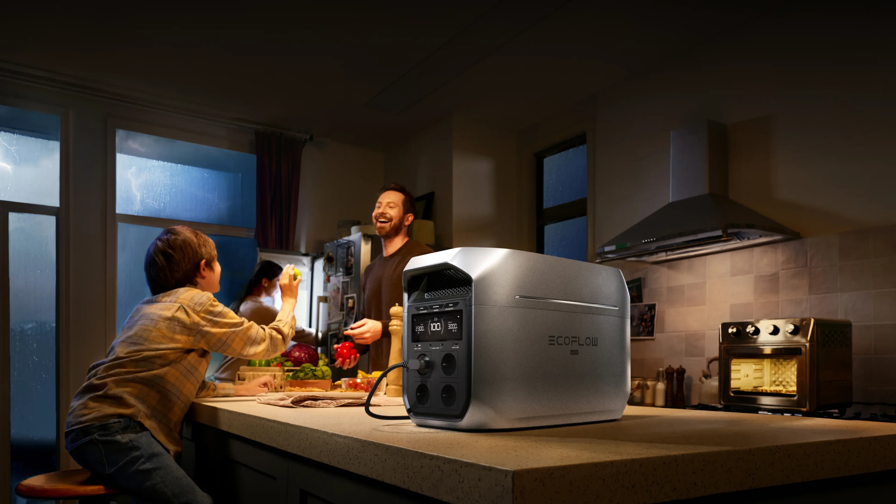 EcoFlow DELTA 3 Max Plus – Zgjidhje Energjetike Profesionale për Shtëpi & Biznes, kapaciteti: 2kWh, fuqia: 3000W, fuqia maksimale, X-Boost: 6000W, me mundesi zgjerimi me bateri shtese deri ne 10kWh