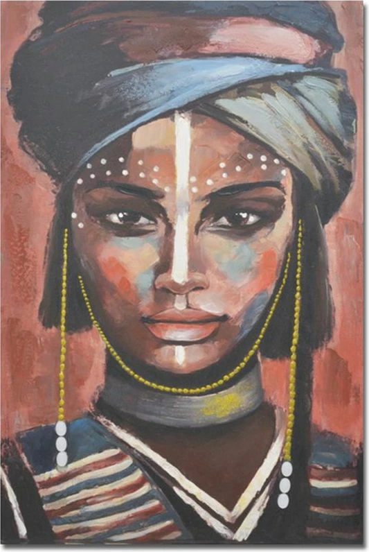 Pikturë dekorative Bandu, shumëngjyrëshe, kanavacë, dru, 60x90x3cm