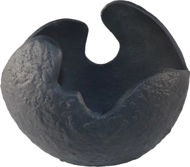 Vazo dekorative VULA, alumin i zi, 24x16x21cm