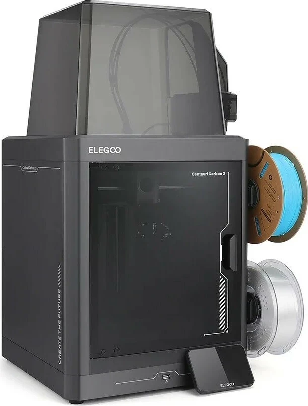 Printer 3D ELEGOO Centauri Carbon 2 Combo, Wi-Fi, ekran me prekje, filamente të ndryshme