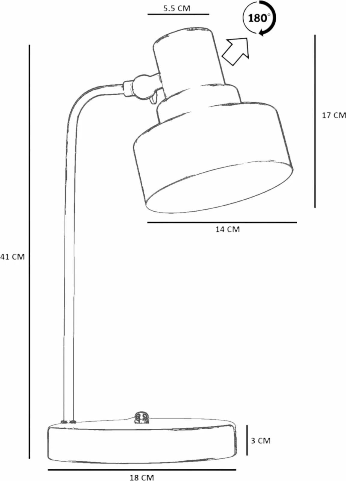 Llambë tavoline Opviq, portokalli, 8892-3