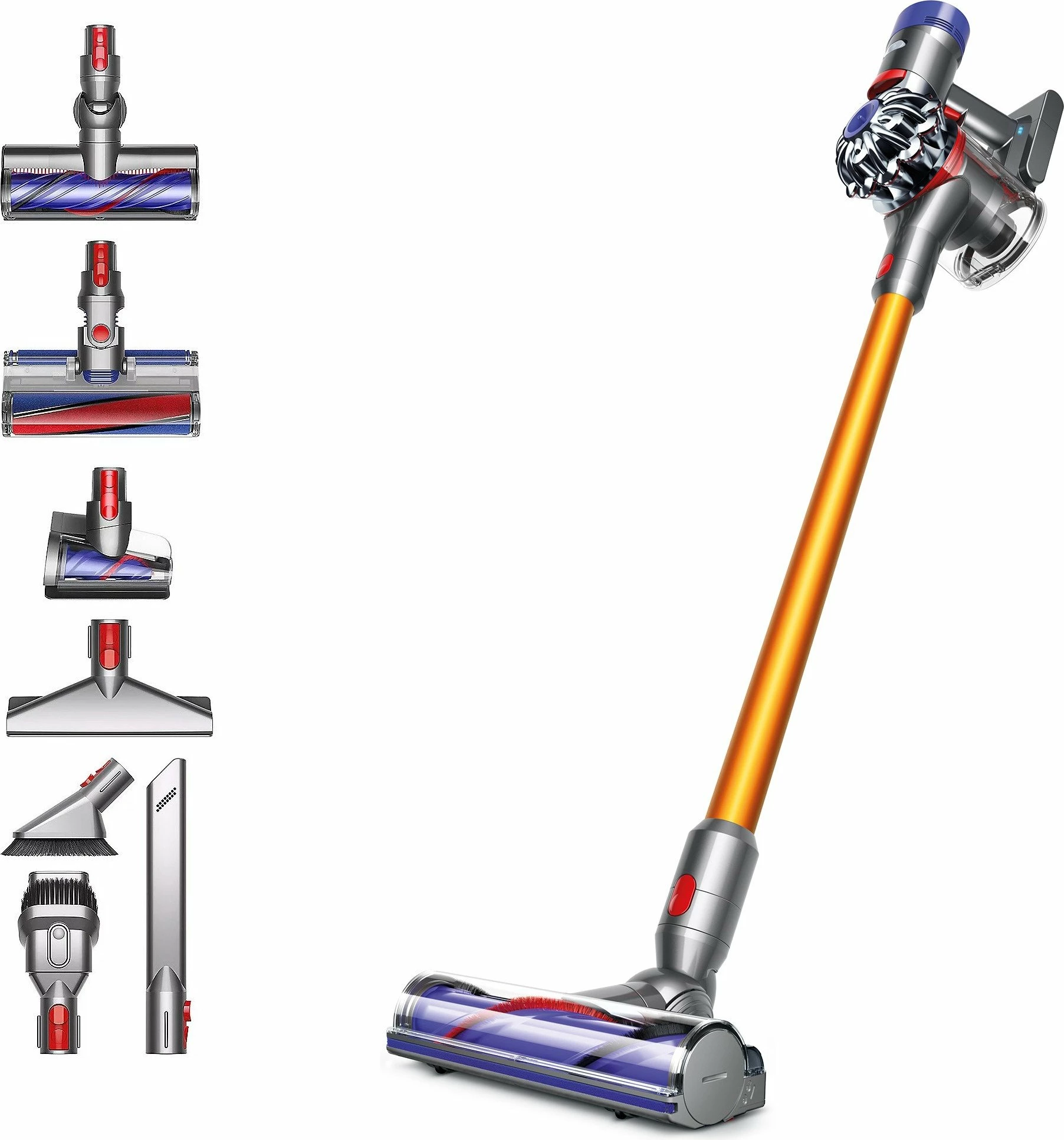Fshesë me korrent pa kabllo Dyson V8 Absolute SV25, 0.54L, 40min, 21.6V, set me aksesorë, ari