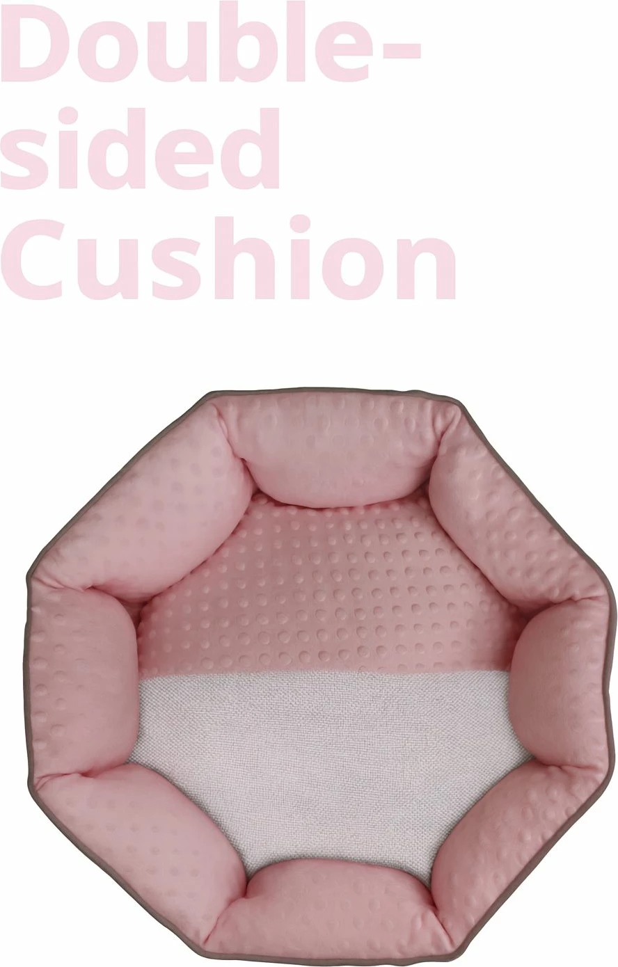 Shtrat për kafshë, ngjyrë rozë, Princess M, 60x70x10cm