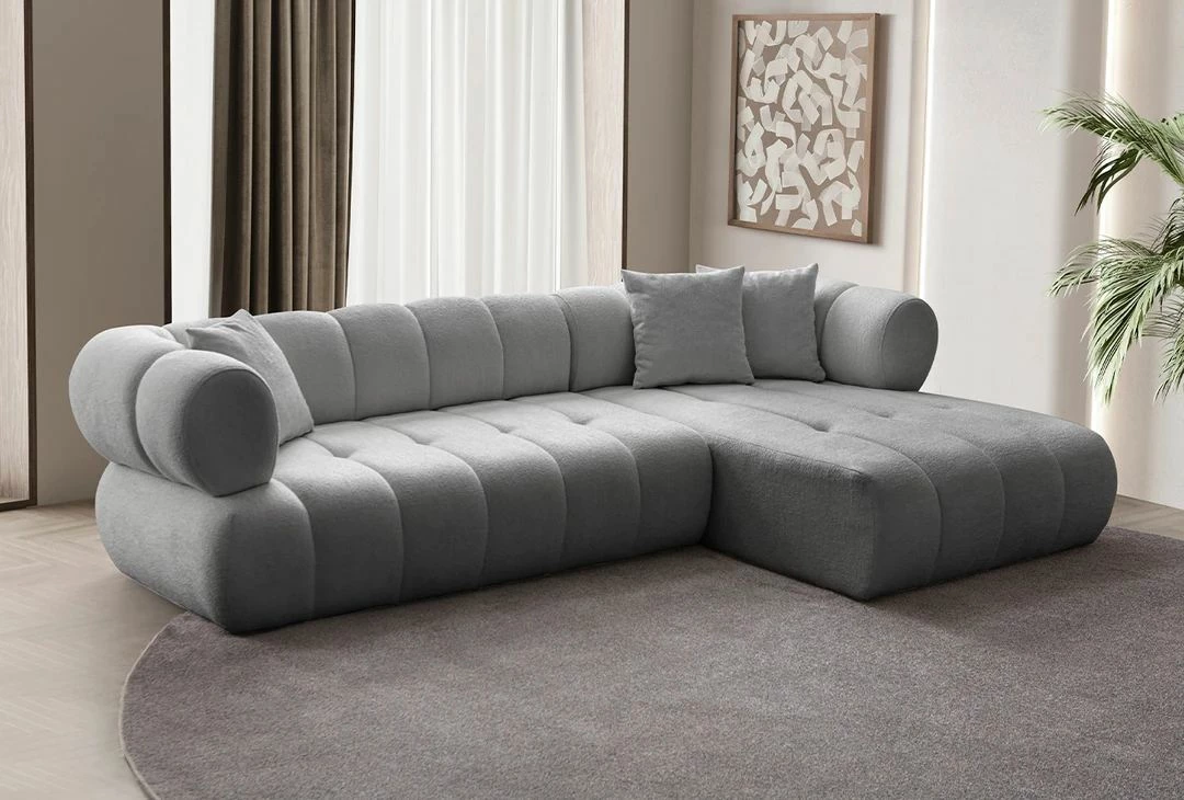 Këndare Petra, e djathtë, ngjyrë gri, Atelier del Sofa