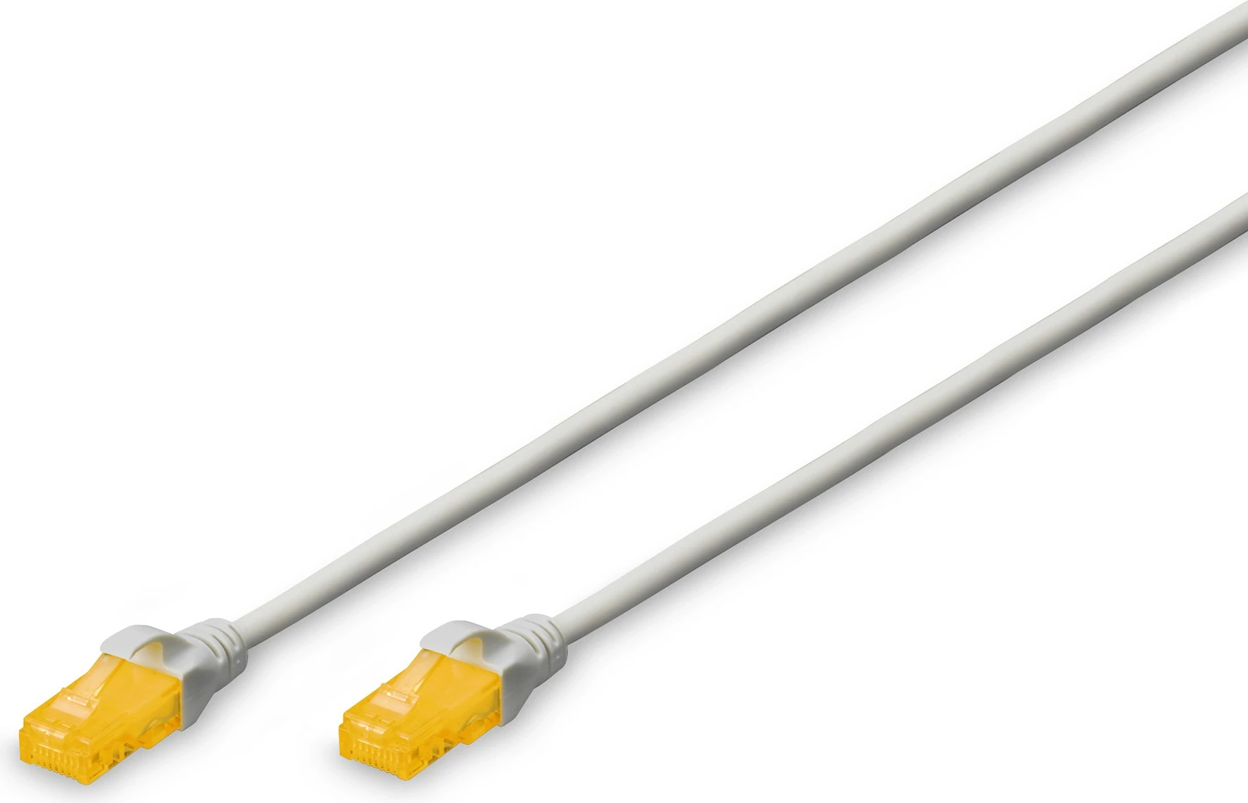 Kabllo rrjeti Digitus Cat6a, 2m, RJ-45, slim, gri