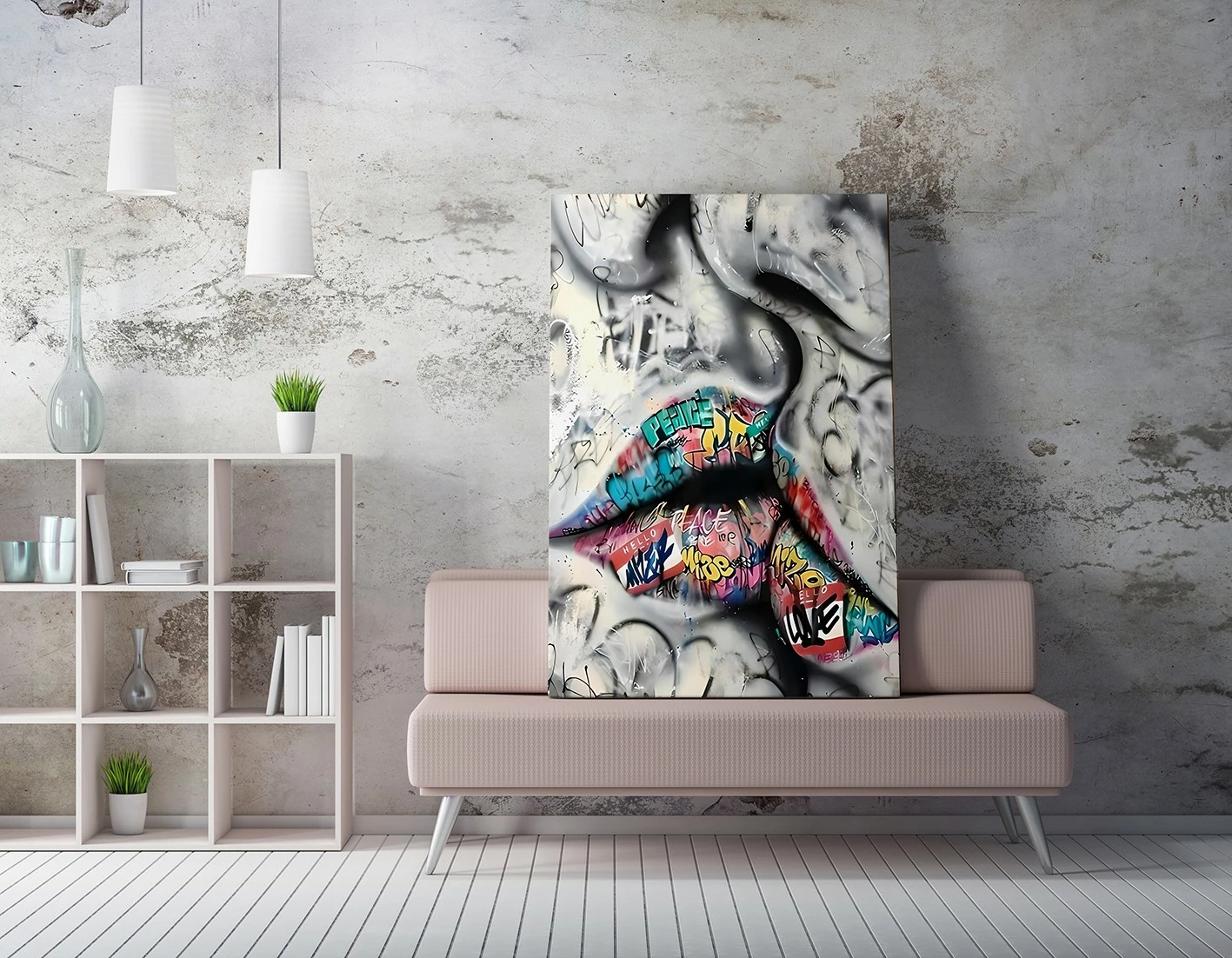 Pikturë dekorative në kanavacë, Wallity WY351, shumëngjyrëshe, 50x70cm