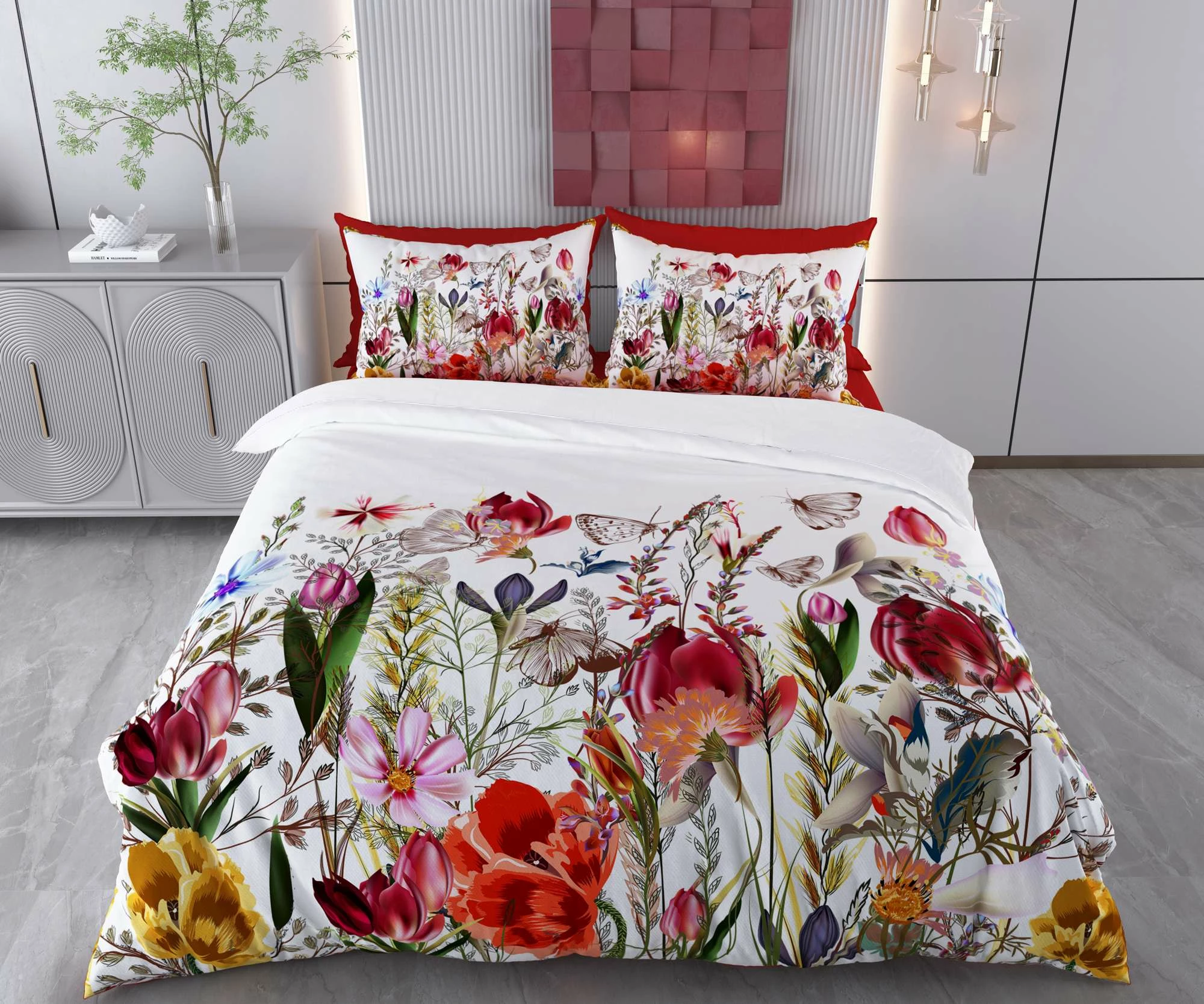Set mbulesë për jorgan king size, L'Essentiel Linge de Maison, Samira