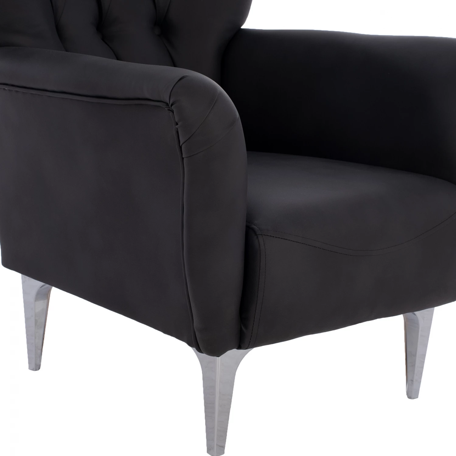 Bergere FH9217.01, ngjyrë zezë, stil Chesterfield, 87x88x100