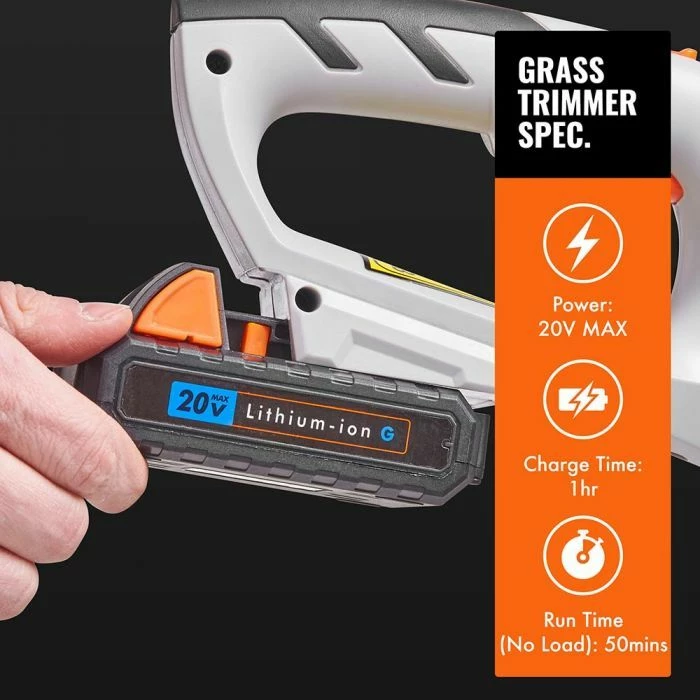 trimer bari pa kabllo VONHAUS Series G MPN 2500265, 20V MAX, diametër prerje 250 mm