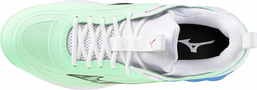 Patika volejbolli Mizuno Wave Luminous 3 V1GA242086, numër 42 1/2, mint/zi/kaltër