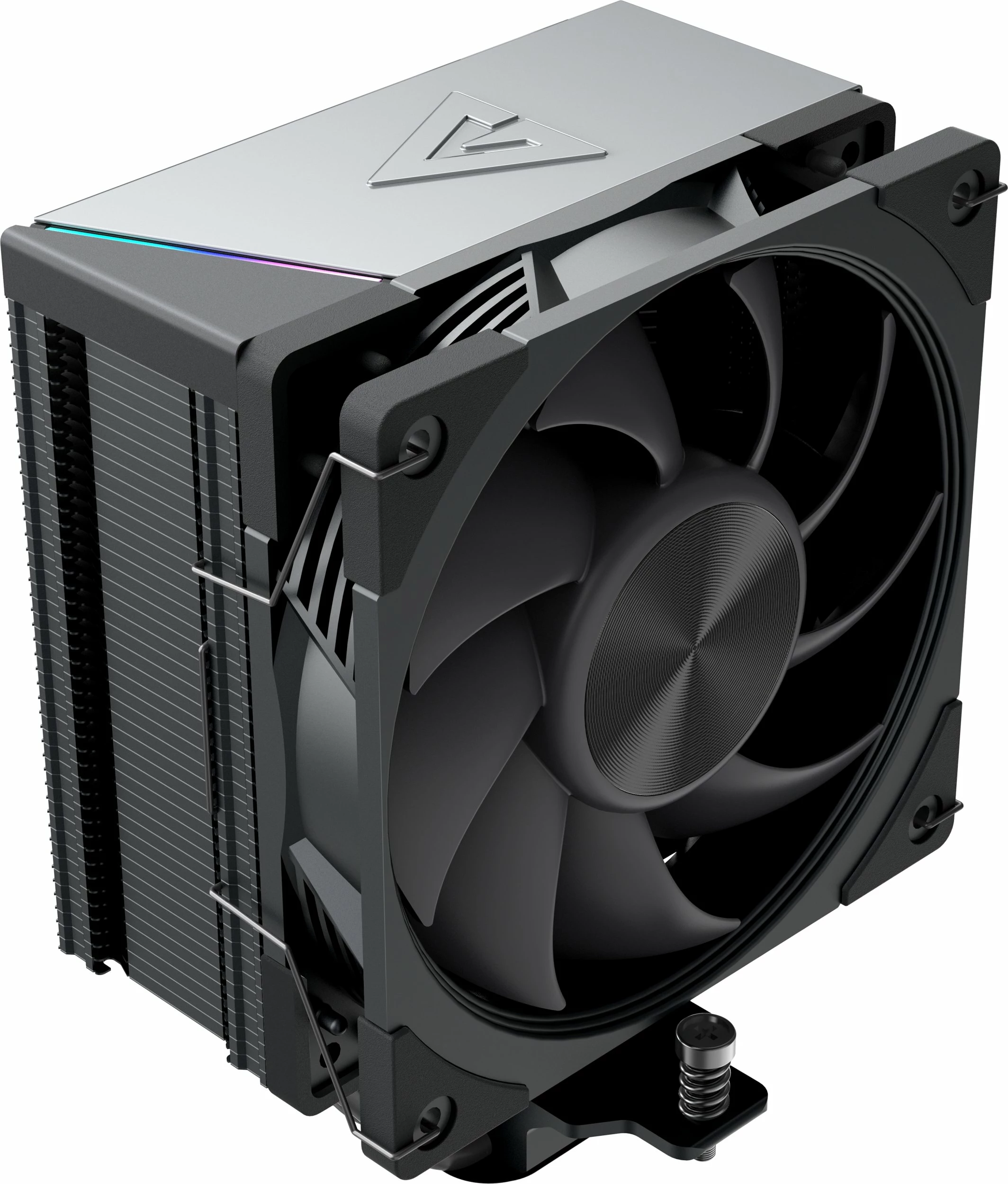 Ftohës CPU Modecom Volcano 0C T701, 120 mm, ARGB, TDP 190 W, 4 heat pipes, i zi