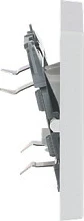 Kapak çelësi Busch-Jaeger 1789-84, 63 mm, IP20, me indikator LED, i bardhë