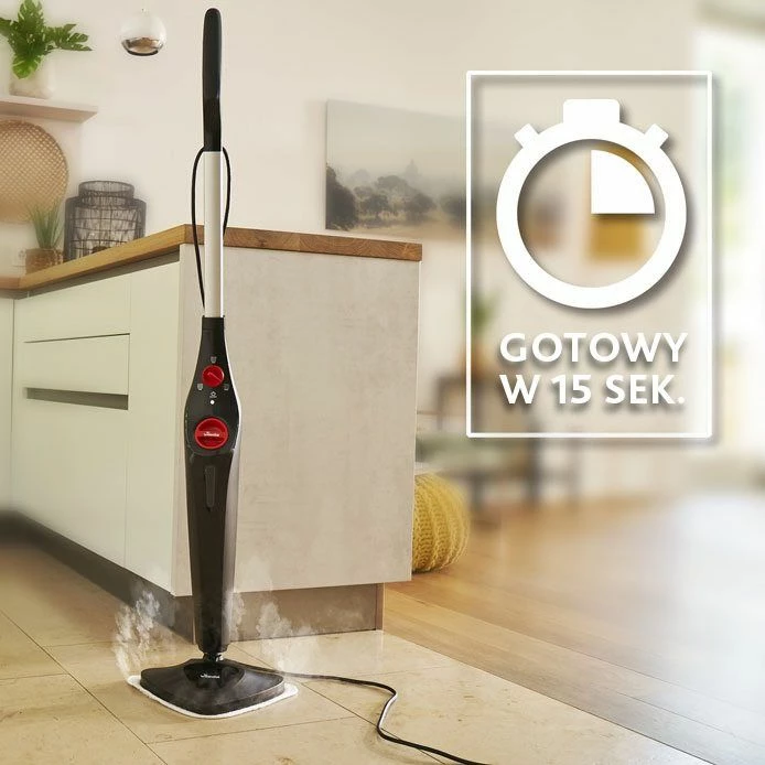 Mop me avull Vileda Steam Plus 1550W 0.40L kabllo 6m, i zi