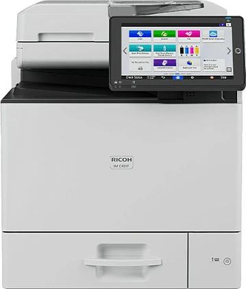 Printer multifunksional Ricoh IM C401F, laser me ngjyra, A4, 4në1, 40 faqe/min, bardhë/gri