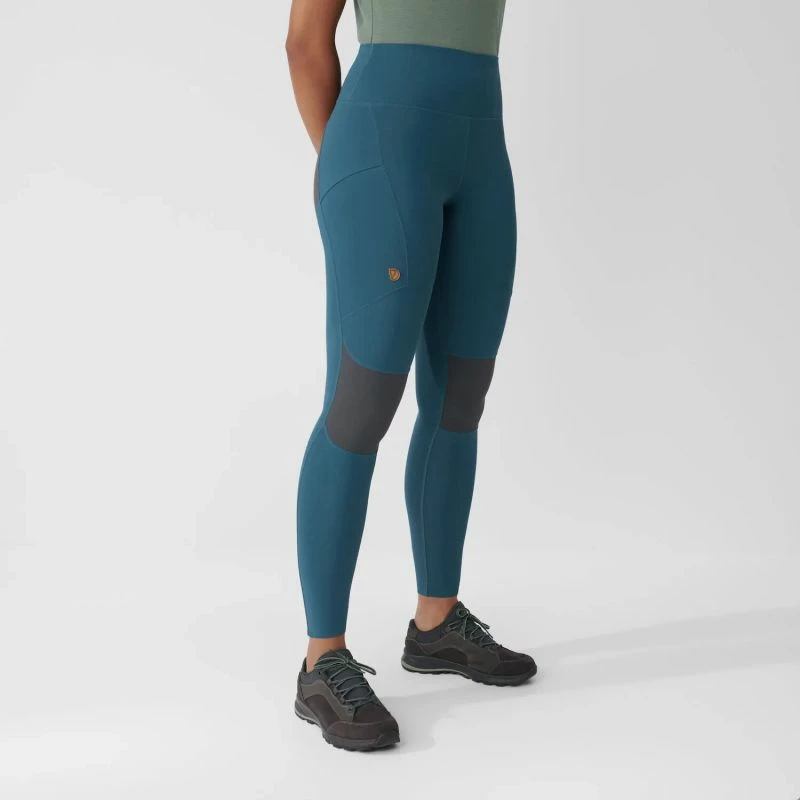 Pantallona të gjata trekking për femra Fjällräven Abisko Trekking Tights Pro, blu