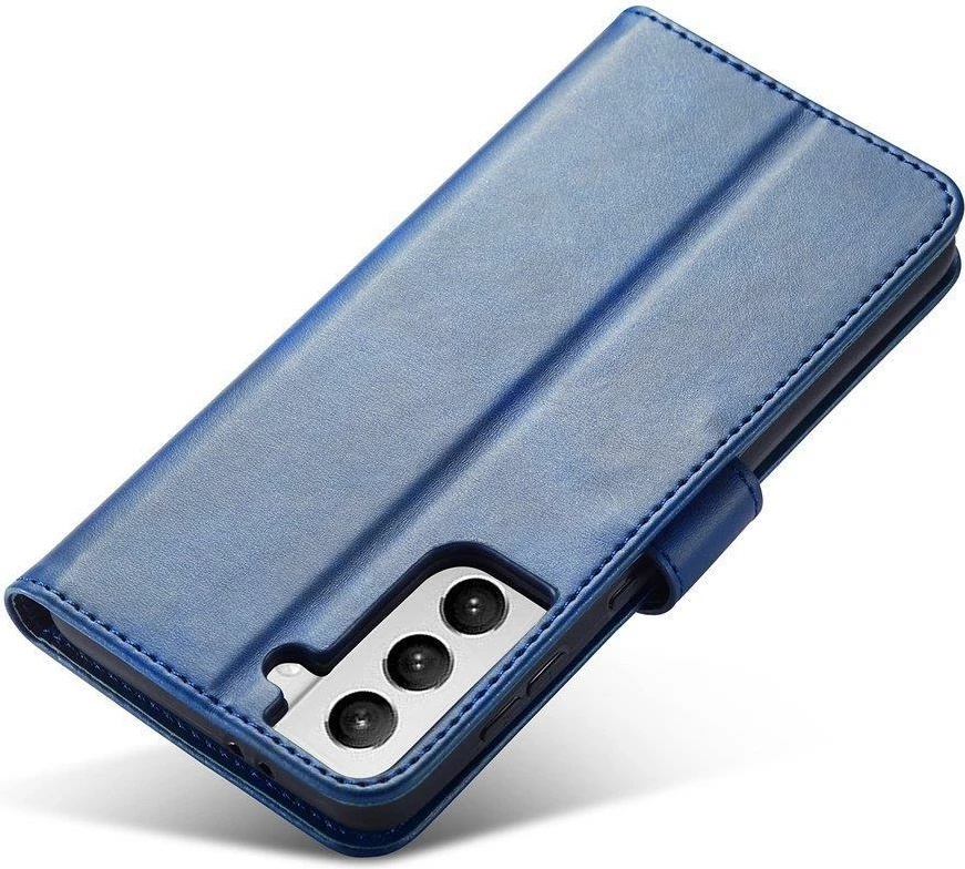 Mbështjellës Hurtel Magnet Case Elegant për Samsung Galaxy S22+, me kapak, kaltër