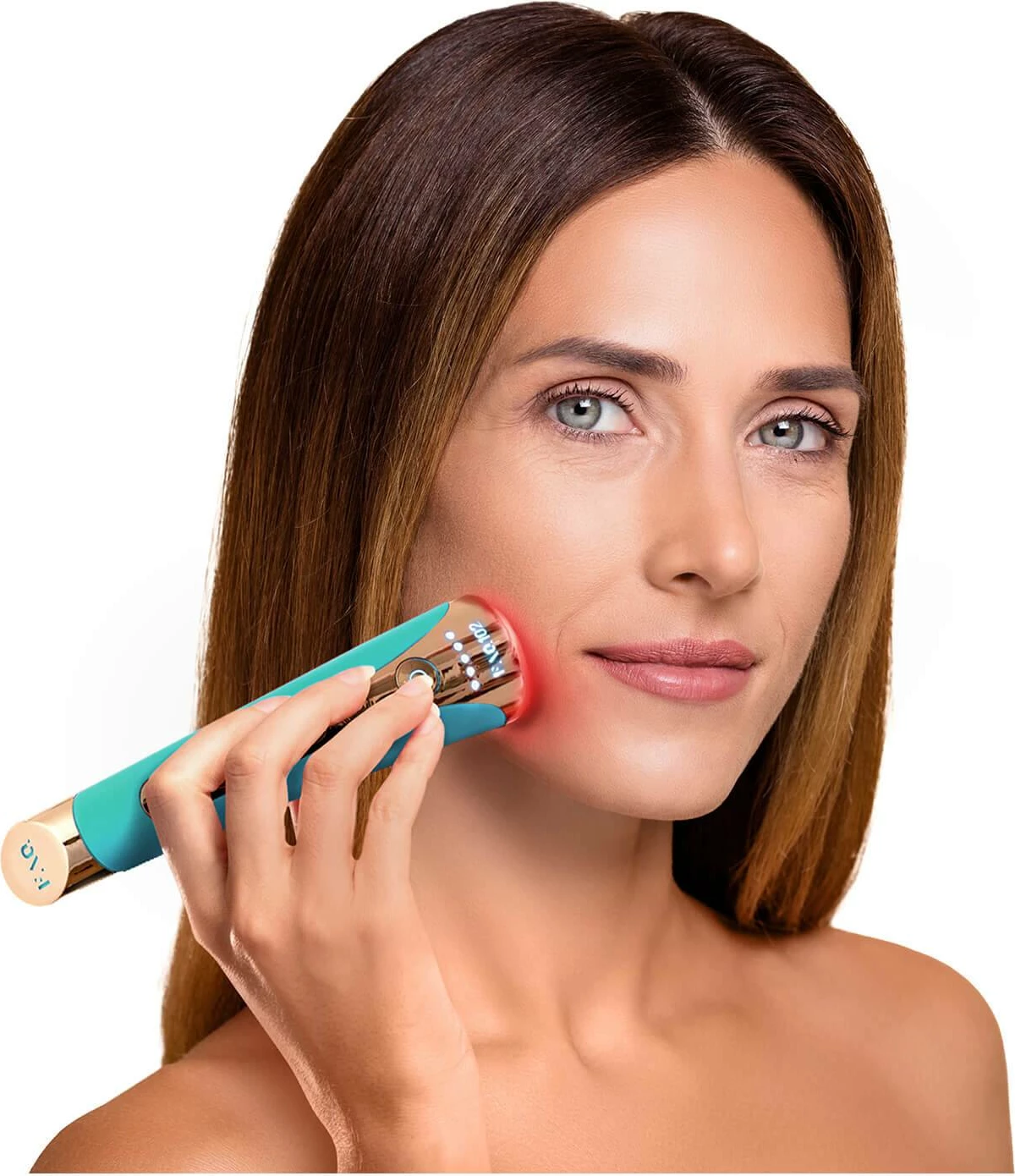 Pajisje rejuvenimi profesionale FAQ 102, EMS/RF/LED, me aplikacion, e papërshkueshme nga uji, Topaz, set 7 copë