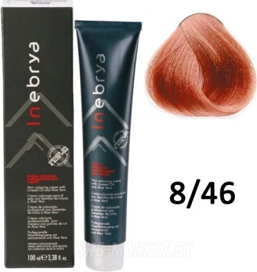 Ngjyrë për flokë Inebrya 8/46 Bionde e qelët,bakër e kuqe, 100 ml
