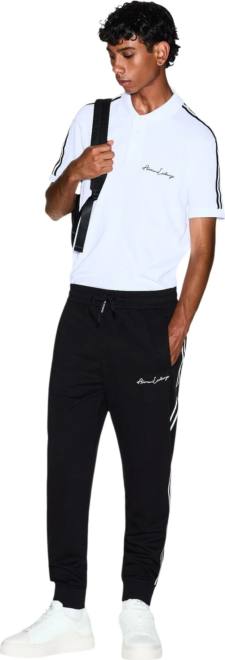 Pantallona sportive për meshkuj Armani Exchange 8NZPSG Z9N1Z, të zeza [Madhësia: M]