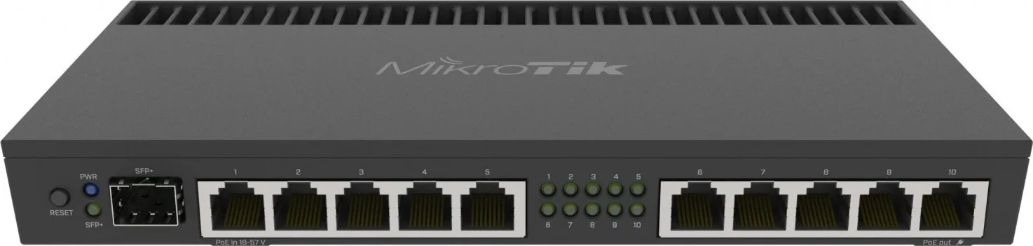 Router MikroTik RB4011IGS+RM, 10 porte LAN, 1 portë 10G SFP+