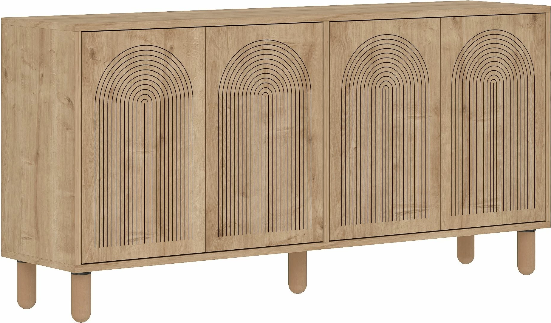 Konsol Skye Decor, ngjyrë Sapphire Oak, Doresta
