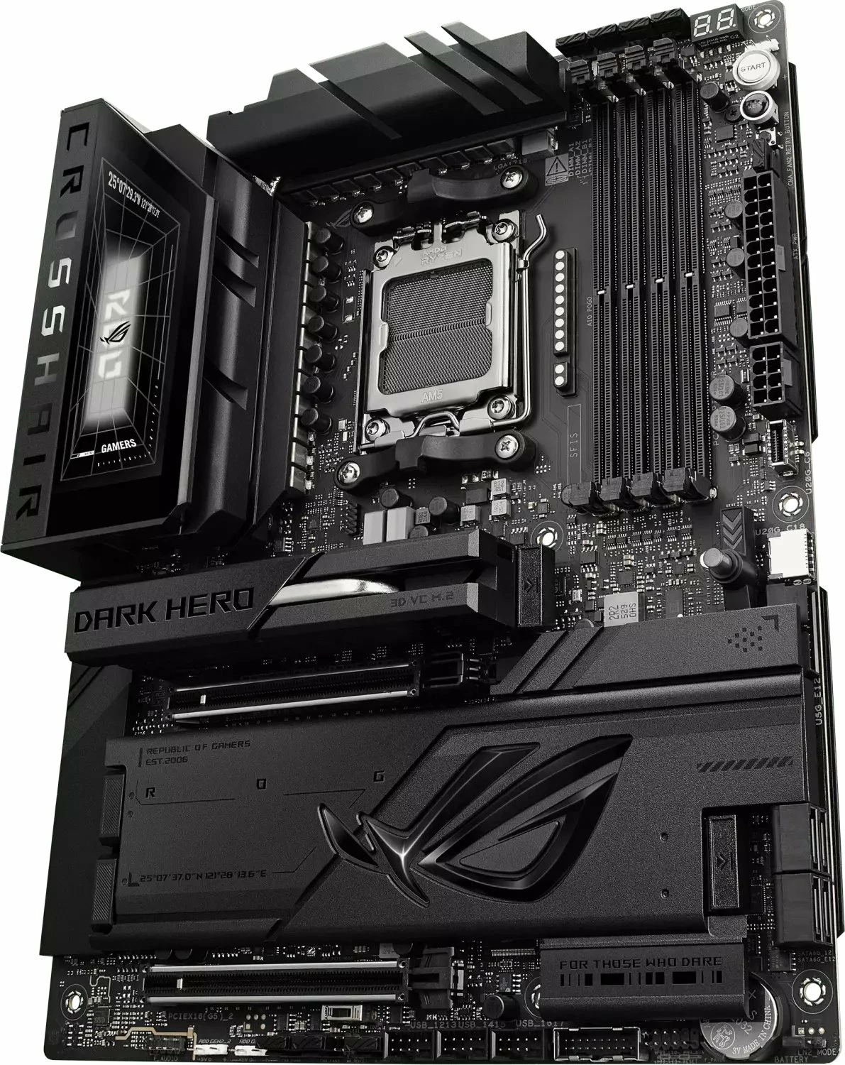 Pllakë amë Asus ROG Crosshair X870E Dark Hero, ATX, DDR5 deri 256GB, WiFi 7/Bluetooth, e zezë