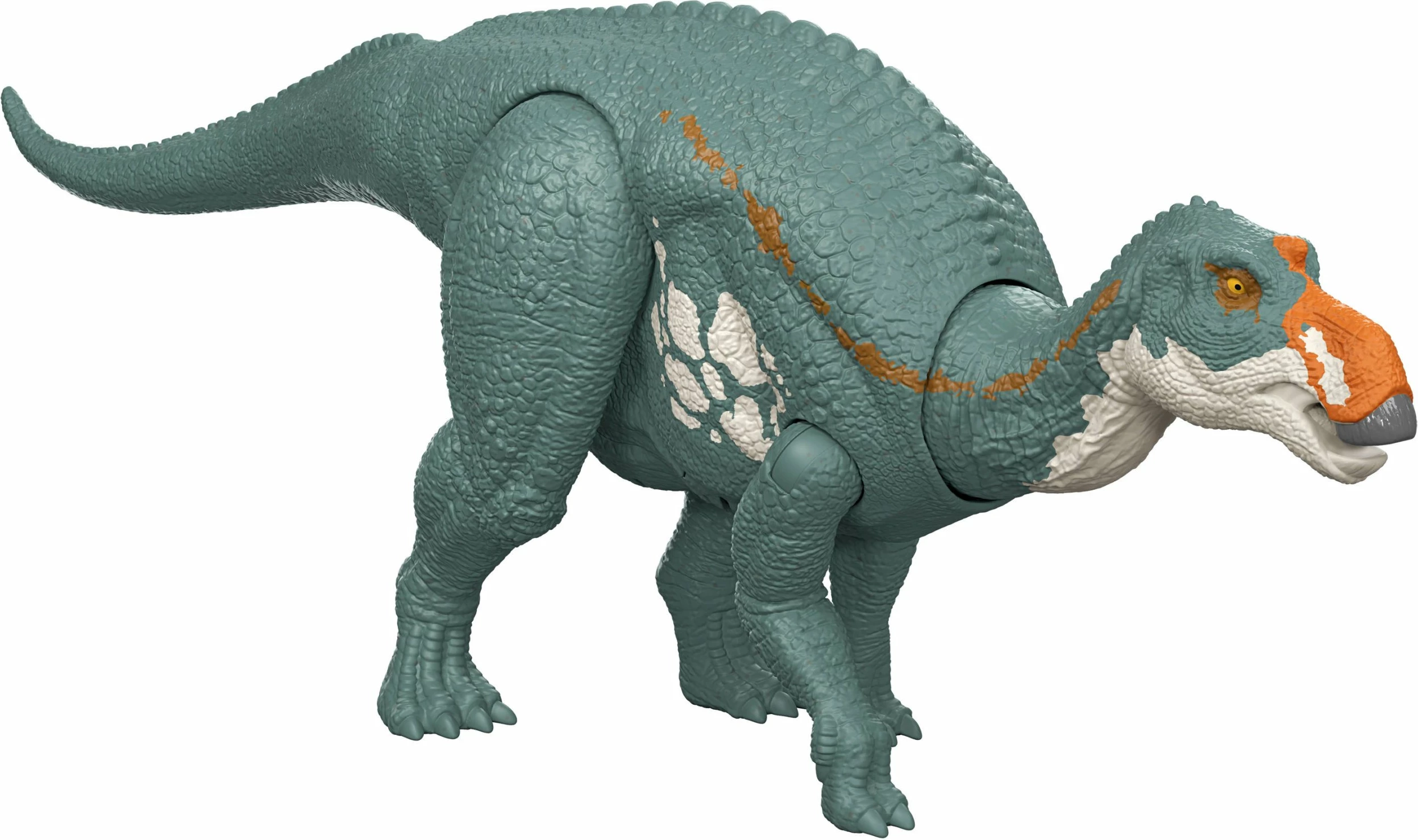 Figurë dinosauri Mattel Jurassic World Rebirth Majazaura JGC82, me zë, 31.5 cm, blu-jeshile