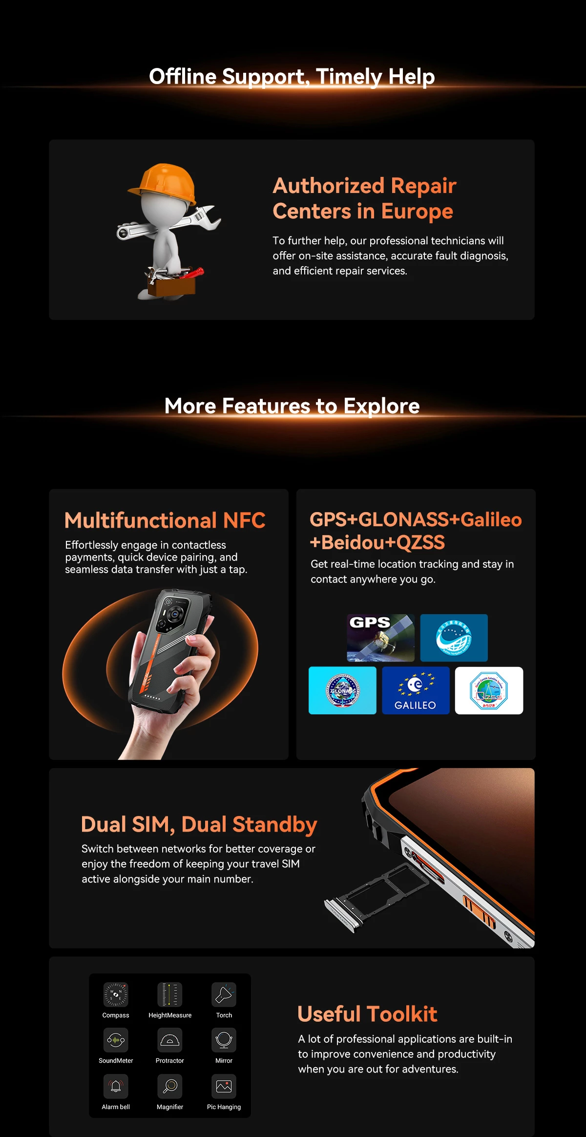 Celular Oscal Pilot 3 12GB/256GB 5G Rugged 7500mAh 6.78\" 120Hz, i zi