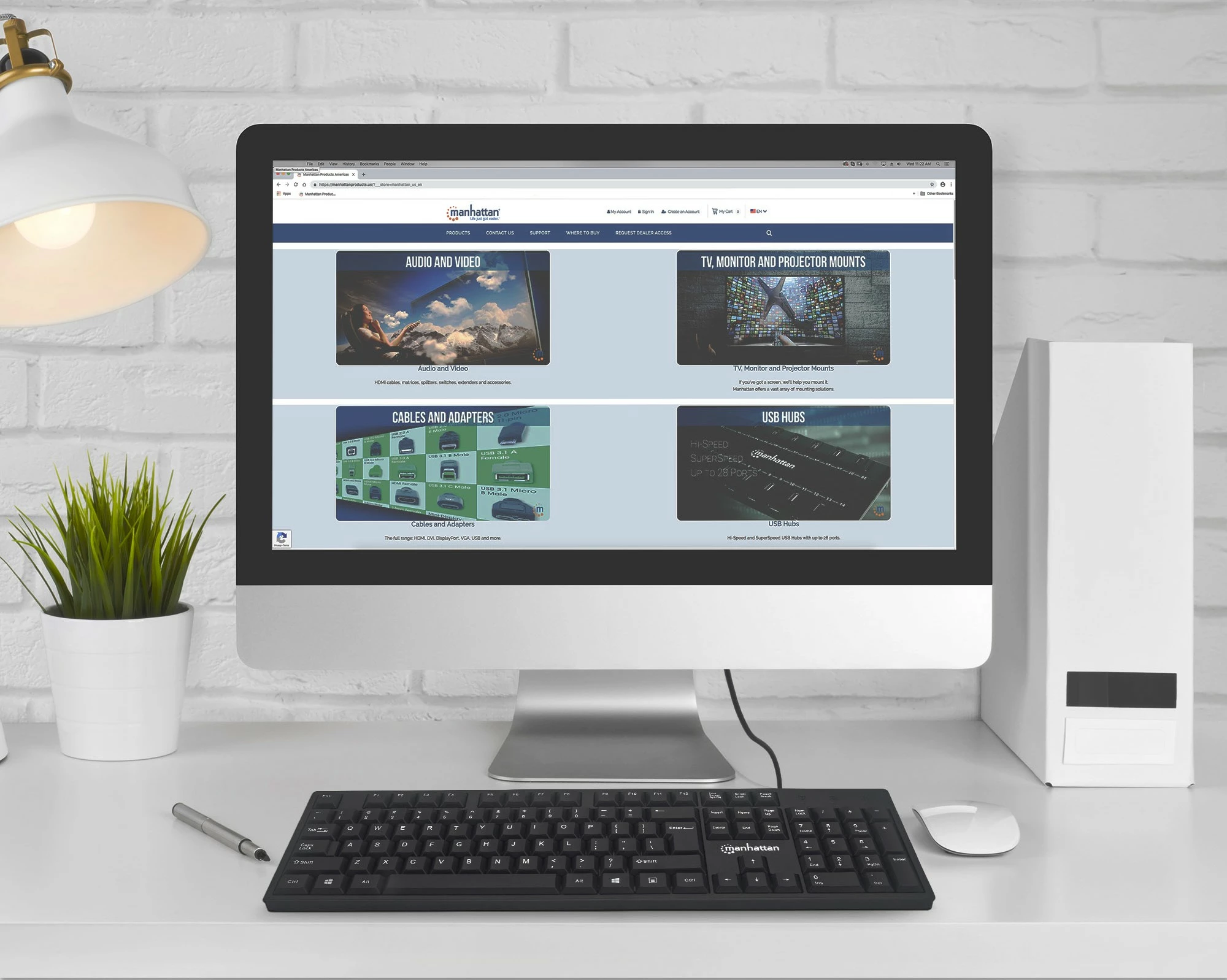 Tastierë MANHATTAN USB, e zezë