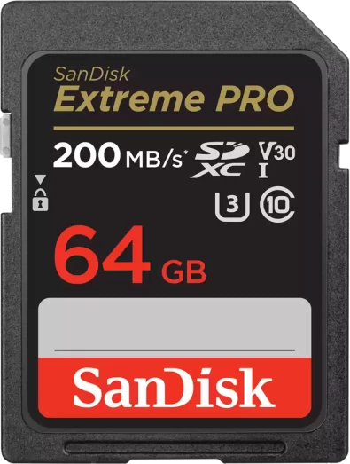Kartelë memorie SDHC SanDisk Extreme PRO SDSDXXU-064G-GN4IN 64GB, UHS-I U3/V30, deri 200MB/s