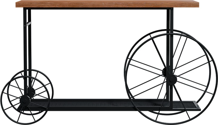 Konsolë Bike ngjyrë e zezë-arrë 148x28x85cm