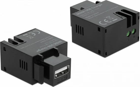 Modul Keystone DeLOCK 86506, USB-A femër me terminal, flat, zi