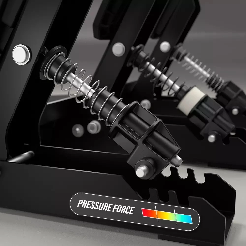 Set pedalesh gaming Thrustmaster Raceline Pedals III, 3 pedale, H.E.A.R.T. sensor, kompatibil PC/PS5/PS4/Xbox One/Series S/X, e zezë