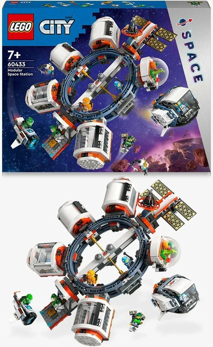 Set ndërtimi LEGO Modular Space Station 60433, 1097 pjesë, shumëngjyrësh