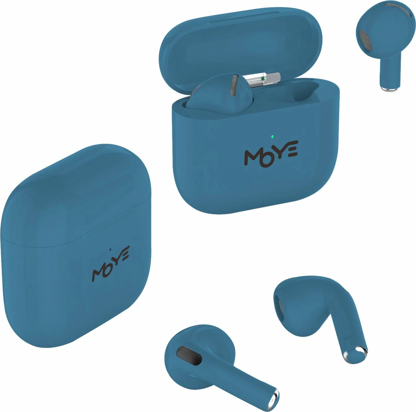 Kufje MOYE Aurras 3 Lite, Bluetooth 5.4, USB-C, deri 5 orë, blu
