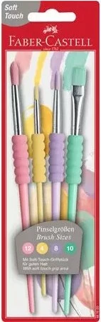 Set brushash Faber-Castell 481620, sintetik, 4 copë