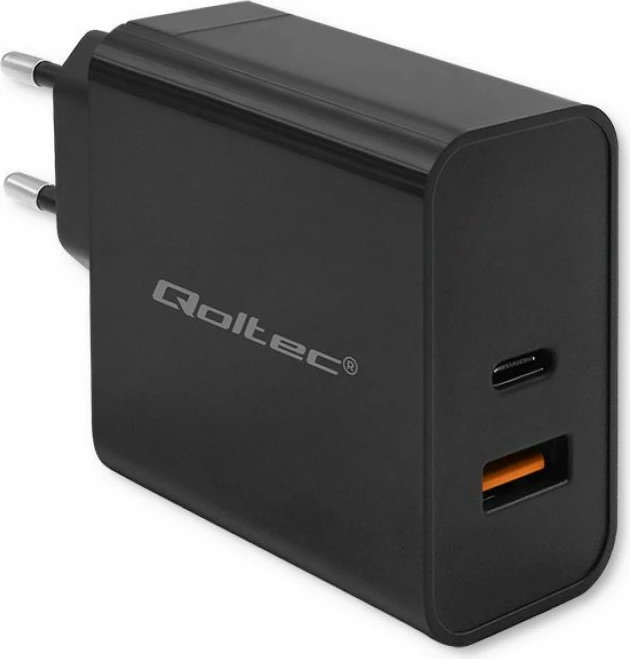 Karikues i shpejtë Qoltec Super Quick PD, 90W, i zi